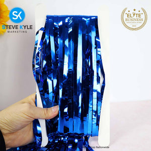 2.5M Background Foil Curtains Birthday Party Wall Cloth Backdrop Wedding Christmas Decoration