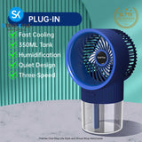 Portable Air Conditioner Spray Fan Desktop Adjustable Third Gear Electric Fan Air Cooler Spray