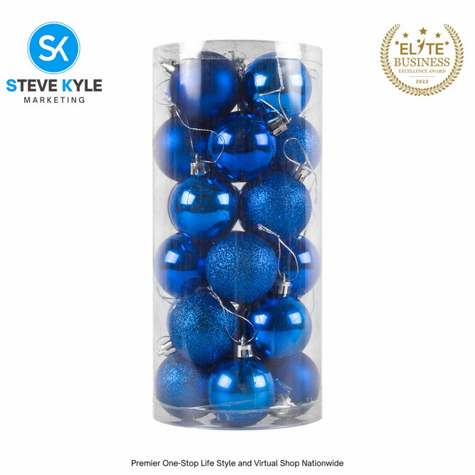 24PCS 3CM/4CM/6CM Christmas Tree ball Pendant Decorations Christmas New Year Party Decorations