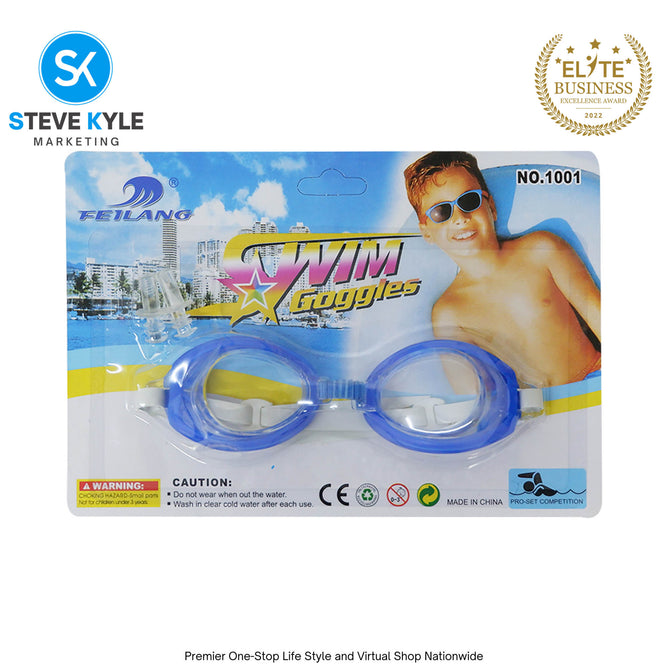 Kids Swimming Goggles Pool Beach Sea Swim Glasses with Ear Plug Nose Clip
