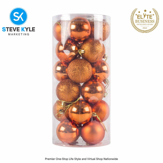 24PCS 3CM/4CM/6CM Christmas Tree ball Pendant Decorations Christmas New Year Party Decorations