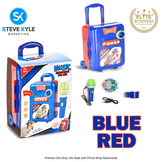 Singing Microphone Pull Box/ligth With Sound And Music Party Song For Children Brst Gift