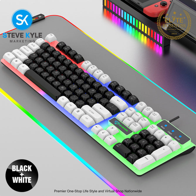 K730 Luminous Wired Gaming Keyboard Divipard For Computer Laptop