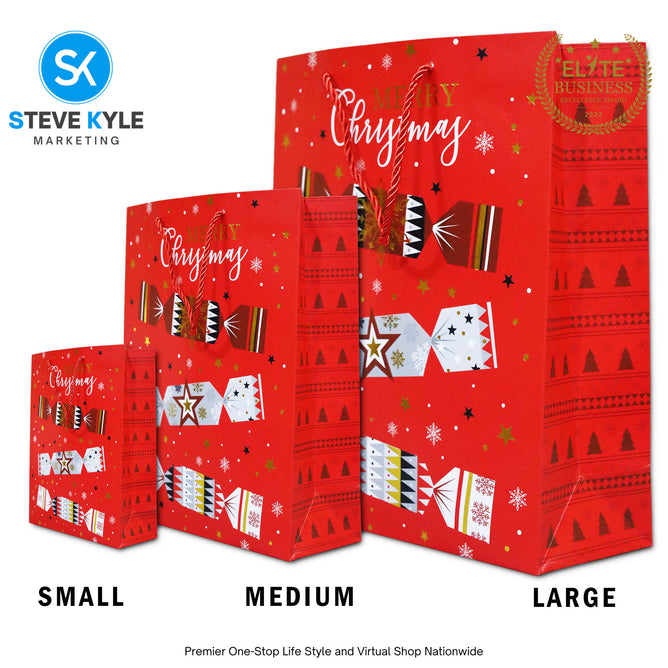 Christmas Gift Bag Candy Paper Bag Creative Craft Paper Gift Bag Craft Paper With Twine Handle