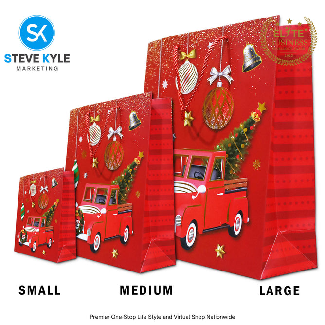 Christmas Gift Bag Candy Paper Bag Creative Craft Paper Gift Bag Craft Paper With Twine Handle
