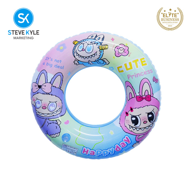 Steve Kyle Inflatable Swim Ring Vibrant Cartoon Character Printed For Outdoor Water Fun