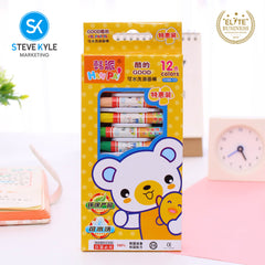 12 Colors Colour Oil Pastel for Kids Stationery School Supplies