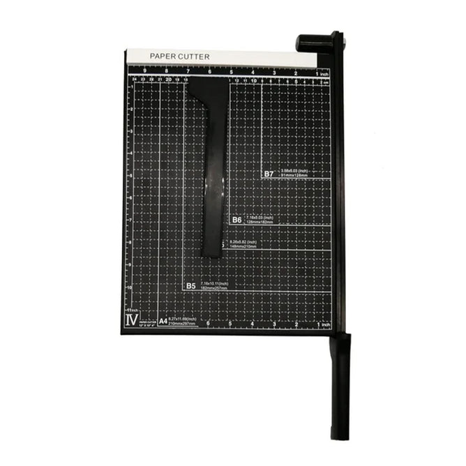 Office Supply A4 Metal Structure Paper Cutter with Paper Adjuster