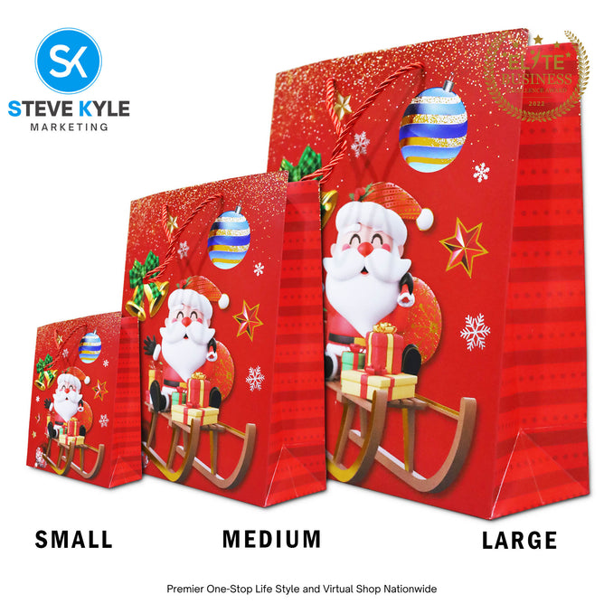 Christmas Gift Bag Candy Paper Bag Creative Craft Paper Gift Bag Craft Paper With Twine Handle