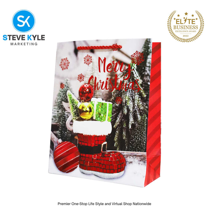 Christmas Gift Bag Candy Paper Bag Creative Craft Paper Gift Bag Craft Paper With Twine Handle
