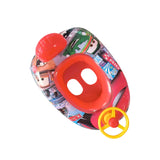 Inflatable Cartoon Character Design Boat Floater with Steering Wheel for Baby & Toddlers