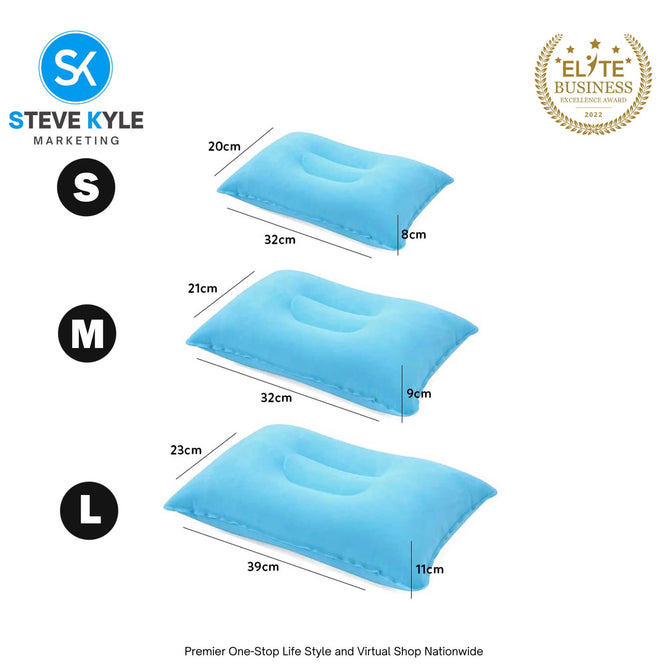 Portable Inflatable Square Pillow For Outdoor Travel Camping Portable Air Pillow