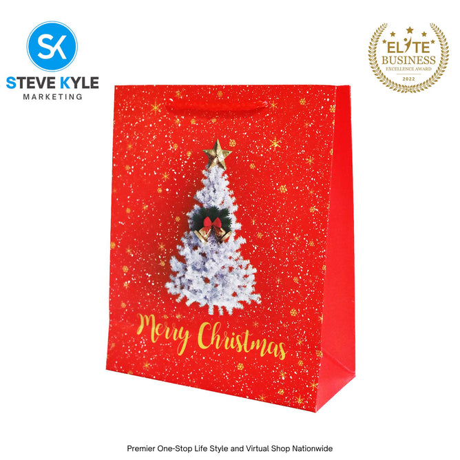 Christmas Gift Bag Candy Paper Bag Creative Craft Paper Gift Bag Craft Paper With Twine Handle
