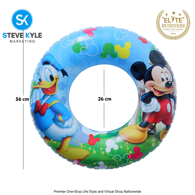 22 Inches Inflatable Cartoon Character Swim Ring Floater for Kids Boys and Girls