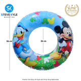 22 Inches Inflatable Cartoon Character Swim Ring Floater for Kids Boys and Girls