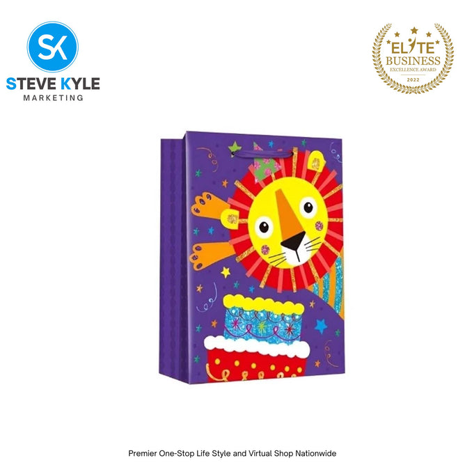 Birthday Gift Bag Happy Birthday Gift Packaging Bag Cartoon Handbag Thickened Flat Pocket