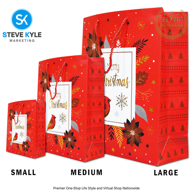 Christmas Gift Bag Candy Paper Bag Creative Craft Paper Gift Bag Craft Paper With Twine Handle