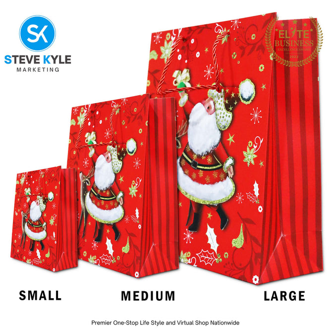Christmas Gift Bag Candy Paper Bag Creative Craft Paper Gift Bag Craft Paper With Twine Handle