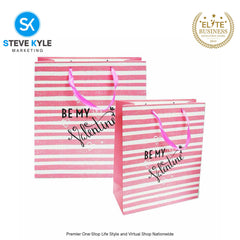 Valentines Day Gift Bag Love Bear - Floral Design Couple Gift Packaging Bag Paper Bag