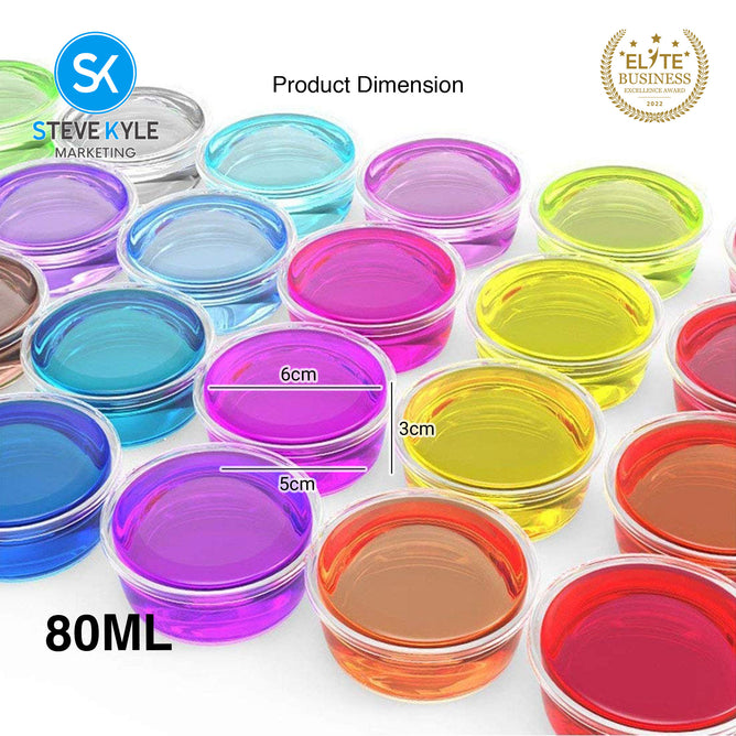 Steve Kyle 12-in-1 DIY Crystal Jelly Slime Soft Stretchy Sensory Play Kit With Mini Alphabet Letters Stars Design