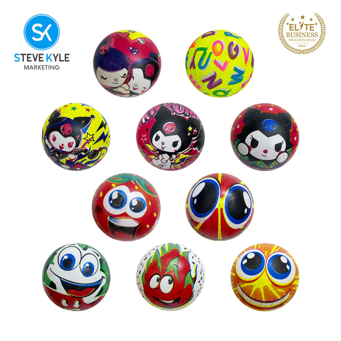 Steve Kyle 20CM Soft Inflatable PVC Ball Light-Up Football For Kids Outdoor Night Play Sport Ball Toy