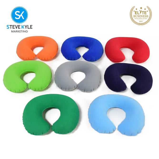 Portable Inflatable U-Shape Neck Pillow Home Travel Neck Pillow