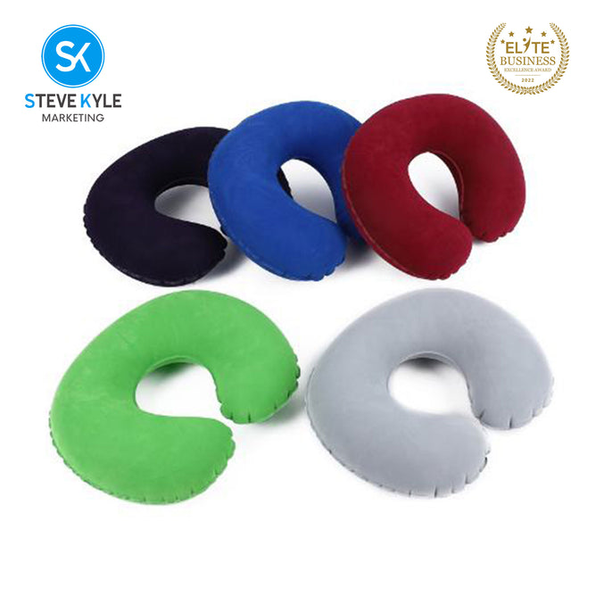 Portable Inflatable U-Shape Neck Pillow Home Travel Neck Pillow