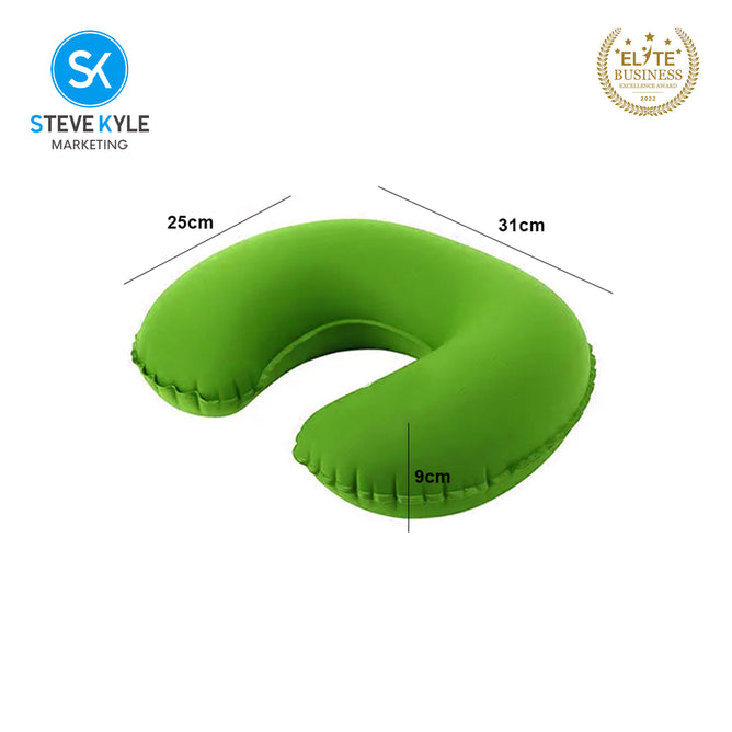 Portable Inflatable U-Shape Neck Pillow Home Travel Neck Pillow