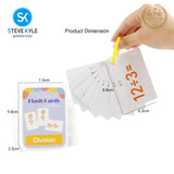 Steve Kyle Early Educational Flash Cards Alphabet English Math Slight Word Phonics Memory Game Card For Children