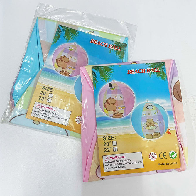 Cute Inflatable Summer Beach Ball Checkered Design for Kids & Adult