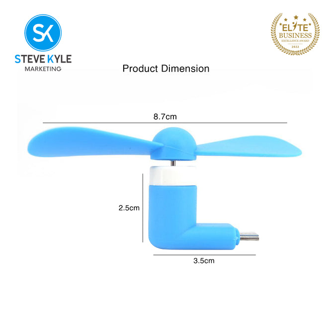 Steve Kyle Mini Portable Short USB iOS Fan Flexible Bendable Fan