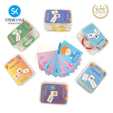 Steve Kyle Early Educational Flash Cards Alphabet English Math Slight Word Phonics Memory Game Card For Children