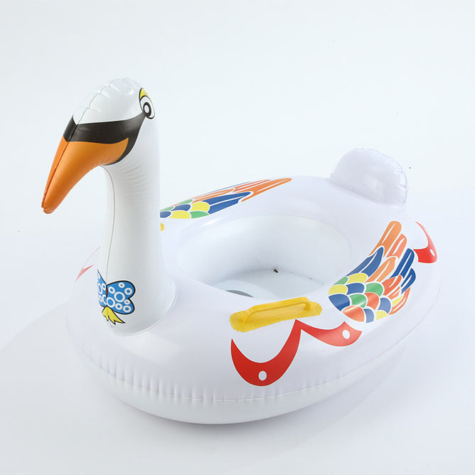 Inflatable Summer Swan Bird Floater With Handle For Kids