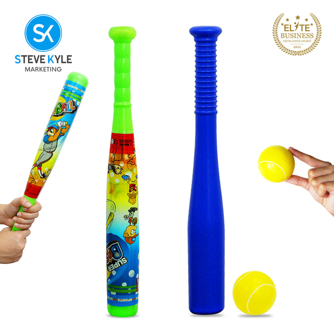 Steve Kyle Plastic Baseball Bat Sport Game Outdoor Toys For Kids-Toddlers Develops Sports Learning Skills