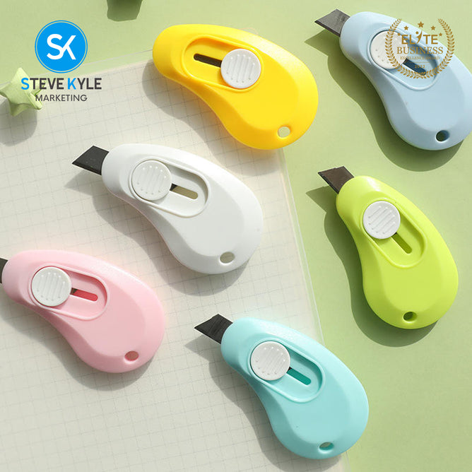 Steve Kyle Portable Creative Mini Utility Knife Retractable Alloy Cutter Mini Sharp Blade Stationery For School Office