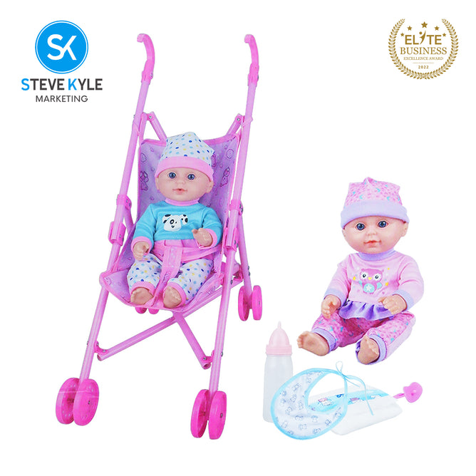 12' Inches Baby Doll 6 Sounds with Accessories High Quality Doll Best Gift for Kids