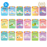 Steve Kyle Early Educational Flash Cards Alphabet English Math Slight Word Phonics Memory Game Card For Children