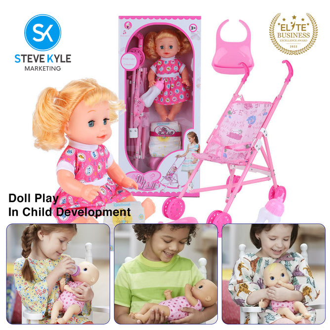 12' Inches Baby Doll 6 Sounds with Accessories High Quality Doll Best Gift for Kids