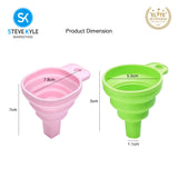 Steve Kyle Food Grade Silicone Foldable Funnel For Liquid Powder Dispenser Creative Household Kitchen Tools