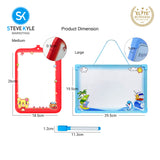 Steve Kyle Portable Writing Drawing Whiteboard With Marker Eraser For Kids Educational Supplies