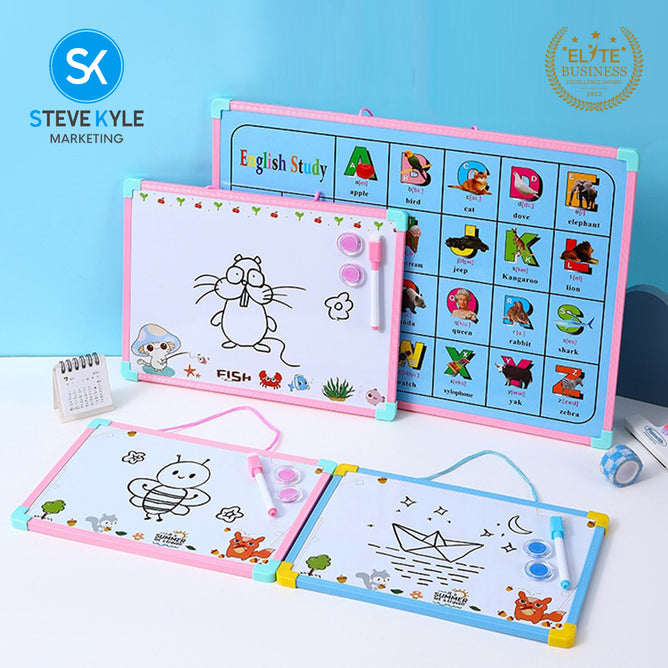Steve Kyle Portable Writing Drawing Whiteboard With Marker Eraser For Kids Educational Supplies