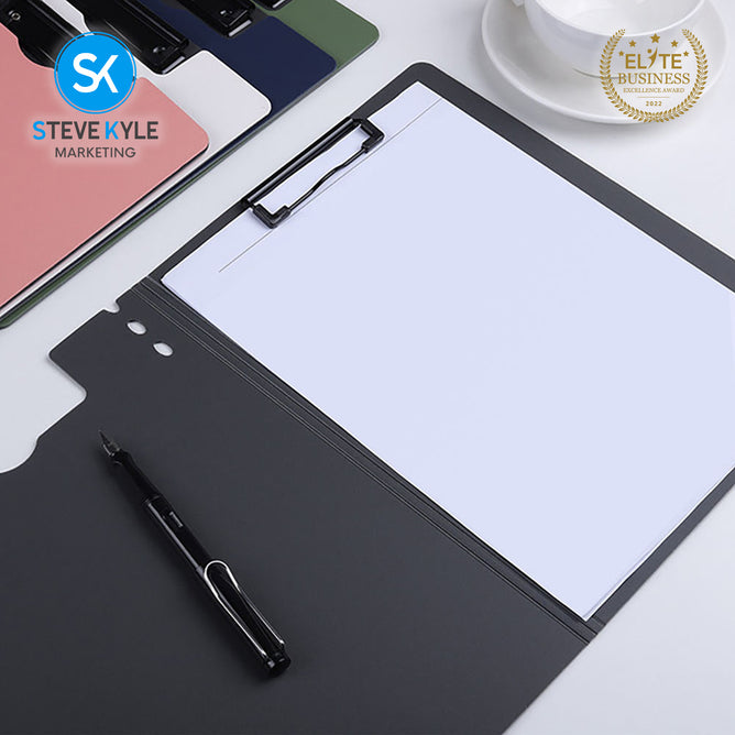 Steve Kyle A4 Waterproof Foldable Clip File Thick Cover Folder Office Supply Stationary