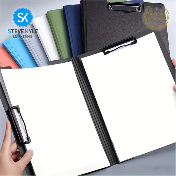 Steve Kyle A4 Waterproof Foldable Clip File Thick Cover Folder Office Supply Stationary