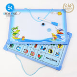 Steve Kyle Portable Writing Drawing Whiteboard With Marker Eraser For Kids Educational Supplies