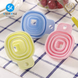 Steve Kyle Food Grade Silicone Foldable Funnel For Liquid Powder Dispenser Creative Household Kitchen Tools