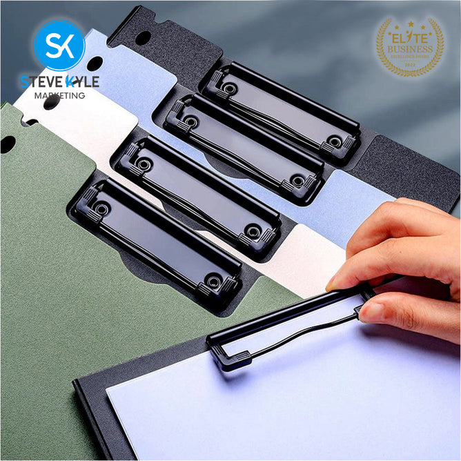 Steve Kyle A4 Waterproof Foldable Clip File Thick Cover Folder Office Supply Stationary