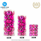24PCS 3CM/4CM/6CM Christmas Tree ball Pendant Decorations Christmas New Year Party Decorations