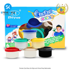 DIY 6Colors 30ml Children Finger Paint Set Washable Safe Non-Toxic on Canvas Art Paint