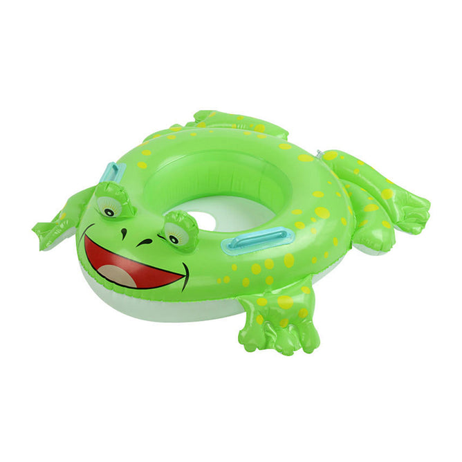 Portable Summer Inflatable Animal Cartoon Design Swimming Ring for Kids with Handle