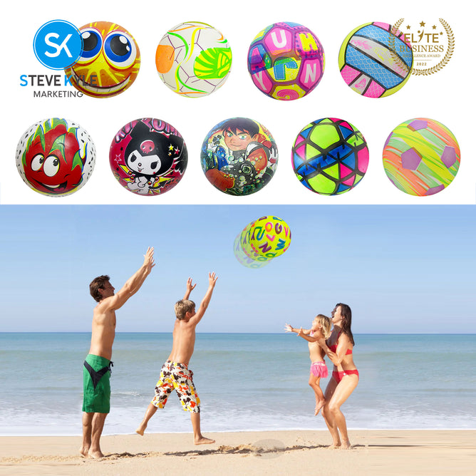 Steve Kyle 20CM Soft Inflatable PVC Ball Light-Up Football For Kids Outdoor Night Play Sport Ball Toy